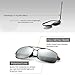 SUNGAIT Ultra Lightweight Rectangular Polarized Sunglasses Silver Mirror Lens