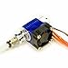 Zorvo 3d Printer Hot End Metal V6 J-Head Hotend Extruder for RepRap 3d Printer Extruder Parts1.75mm Filament, Direct Feed or Bowden 0.4mm Nozzle, 12V fan, and 3ft PTFE Bowden Tube
