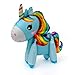 6 Pack 3D Unicorn Walking Animal Balloons - Aluminum Foil for Birthday Party Decorations, Wedding, Baby Shower Supplies - 6 Styles