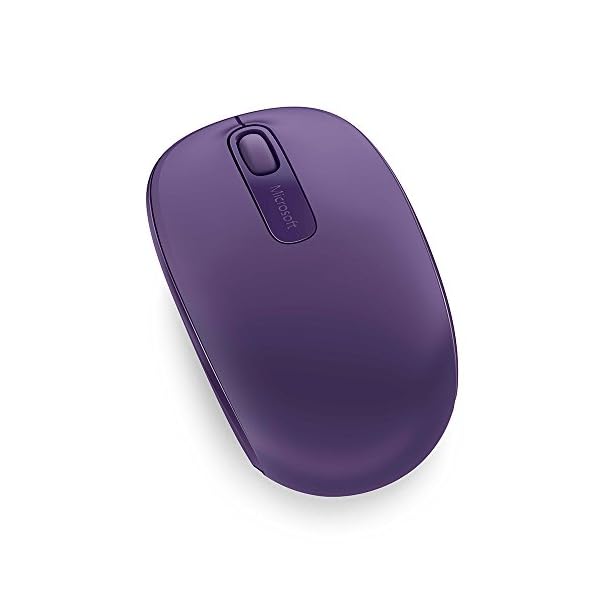 Microsoft-1850-3-Button-Wireless-Mobile-Mouse-Purple Microsoft 1850 3 Button Wireless Mobile Mouse - Purple