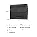 Teemzone RFID Small Wallet for Men Credit Card Holder Minimalist Coin Wallet (Black)