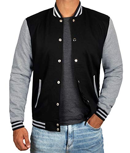 Black and Grey Mens Varsity JacketsÂ  | M