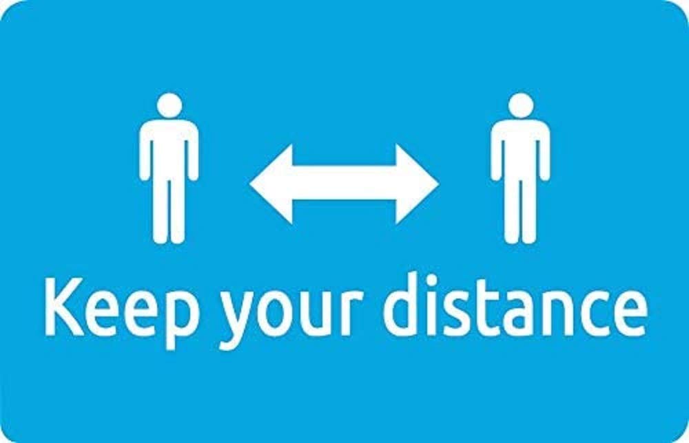 Avery COVID-19 Social Distancing Name Badges, 10 per Sheet, 4 per Pack COVNAM80RG