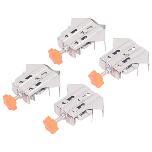 90 Degree Right Angle Clamps, 4Pcs Woodworking Corner Clip, Stainless Steel Adjustable, Corner Clip Fixer for Woodworking, Metal