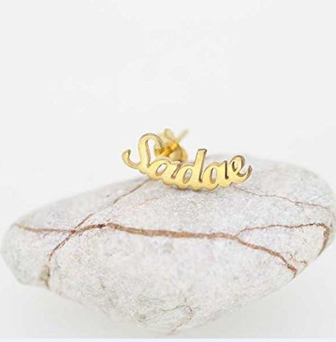 Name Earrings - Gold Personalized Earrings - Gold Name Earring- Name Stud Earrings - Bridesmaids Gift- Custom Name Earring - Christmas Gift