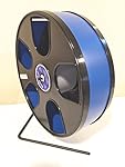 Chinchilla, Hedgehog, WIDE TRACK 12" Diameter Exercise Wodent Wheel-Dark Blue with Black Panels