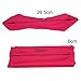 ORYOUGO Headbands Fashion Elastic Head Wrap Stretchy Moisture Solid Color Criss Hairband for Girls,Turban Knotted Rabbit Hair Band Headband,Black