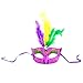 JOYIN 33PCS Mardi Gras Party Supplies, Women Party Accessory with 6 Beads Beaded Necklaces, LED Mask, Feather Boa, Headband, 24-Count Temporary Tattoos
