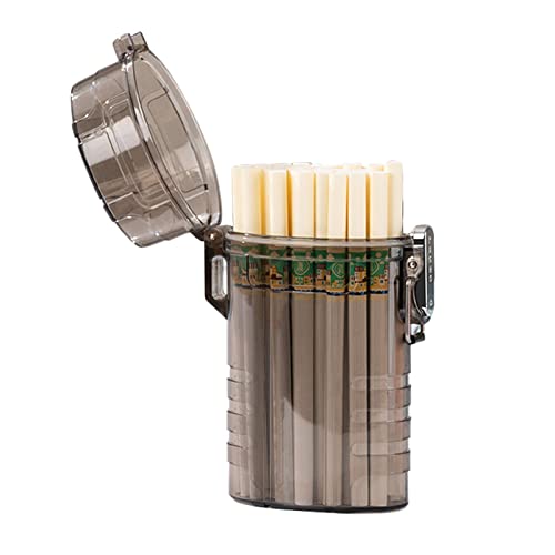 airtight cigarette holder YUSUD Waterproof Case, Cigarette Case with Lighter, Large Cigarette Pack for 20pcs 84mm King Size, Cigarette Box for for Women Men, Outdoor Camping Travel Accessories : Health & Household Skywin Waterproof Cigarette Case with