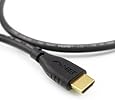 Neet - HDMI Cable 0.5m - 1080p 3D 4k UHD - HIGH-SPEED with Ethernet and Audio Return Channel - Cat2 - Genuine 28awg High Quality lead - Black Line