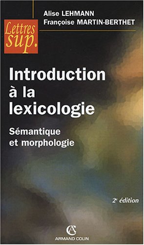 Introduction à la lexicologie