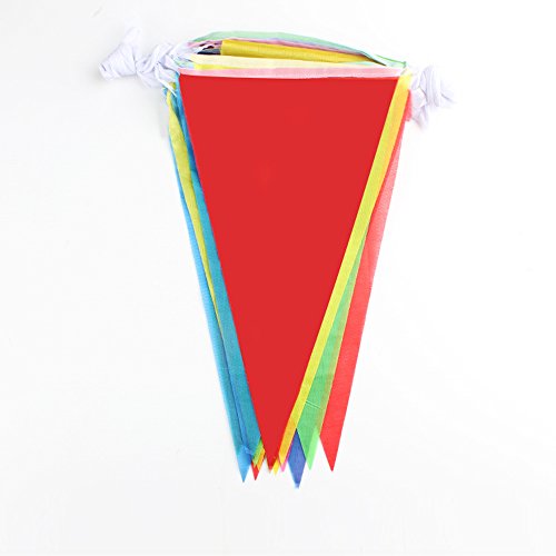 image for ALEY 750 Feet Multicolor Pennant Banner Flags String,Outdoor Indoor Pa