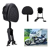 AUFER Detachable Adjustable Plug-in Driver Backrest + Mounting Kit, for Indian Chief Chieftain Roadmaster Springfield 2014-2018