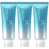 Sunscreen UV Aqua Rich Watery Essence SPF 50+ PA++++ &ndash; Lightweight Water-resistant Based UV Protection for Face,Oil-Free, Non-Greasy,Sensitive Skin Safe, 2.46oz/70g (3 Pack Essence)