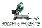 Metabo HPT C10FCG 10-Inch Compound Miter Saw, 15-Amp Motor, Single Bevel, 0-52 Degree Miter Angle Range, 0-45 Degree Bevel Range, Large Table, 10-Inch 24T TCT Saw Blade, 5 Year Warranty