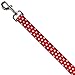 Buckle-Down Pet Leash - Minnie Mouse Polka Dot/Mini Silhouette Red/White - 6 Feet Long - 1/2
