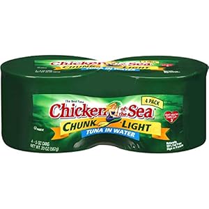 Image of Chicken Of The Sea Chunk Light Tuna in Water, 5 Ounce, 4 per pack -- 6 packs per case.
