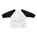 2 Pack Long Sleeved Bib Waterproof Bibs with pocket, 6 to 24 months baby girl and boy Bib (Bear & Cat)