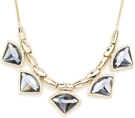 NL-02083C2 2016 Alloy Europe SectInlaid Crystal Women Necklace