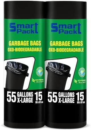 Smart Pack GARBAGE BAGS BIODEGRADABLE 50 Gallons 40 BAGS price in Saudi ...