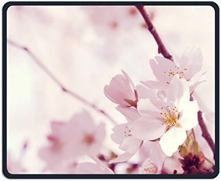 Peach Blossom Gaming Mouse Pad Custom Design Non-Slip Rubber Mouse Mat for Desk,Laptop