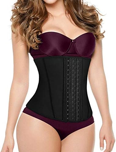 Women's Waist Trainer Latex Slimming Body Shaper Tummy Control Breathable Corset Weight Loss