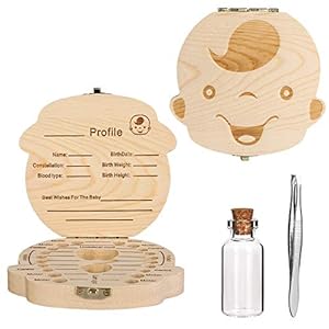 Tooth Box,Personality Baby Teeth Box Tooth Saver Design for Kids Deciduous Teeth Collection