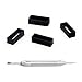 Rubber replacement watch band strap loops (with tools included)
