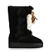 BattleFire Winter Shoes Geniune Leather + Natural Sheep Fur Sheepskin Women Snow Boots