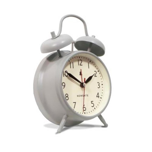 Newgate New Covent Garden Alarm Clock, Overcoat Grey