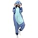 ROYAL WIND Adult Stich costume Onesie Animal Pajamas Halloween Cosplay Costumes Sleepwear Homewear Party Wear Blue XL