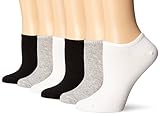 HUE Women's Cotton Liner Sport Socks, 6 Pair Pack