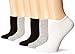 Hue Women's Cotton Liner No-Show Sock 6-Pack, Grey/White/Black One Size