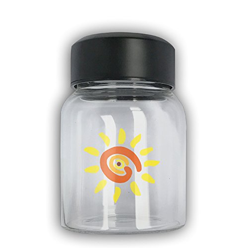 Guxin Hand Draw The Sun Paragraph A Cylindrical Short Glass For Sports Camping Capacity 300 Ml