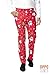 OppoSuits Men's Christmaster Party Costume Suit, Red/White/Green, 46
