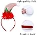 Tin Field Santa Hats (6 Pack), Christmas Party Hats Christmas Reindeer Costume Headbands for Christmas Holiday Party