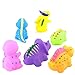 Bath Toys, 6-Pack Little Dinasou Squirts Fun Bath Toys, Assorted Colors