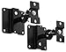 Mount-It! Speaker Mount For Wall and Ceiling, Low Profile Heavy Duty, Anti-Theft, Universal For Channel Surround Sound and Satellite Speakers, Black, 2 Mounts primary