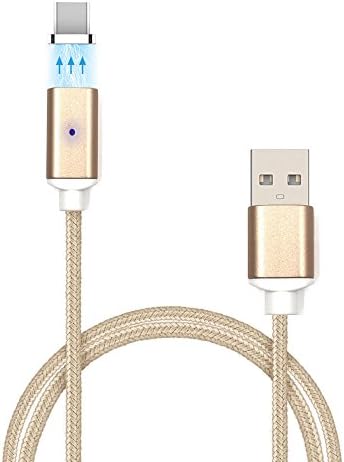 Magnetic Type-C Cable,Robest Nylon Braided Magnetic Cable (3.3ft) USB-C Cable for LG G5 V20,Nexus 5X 6P,Google Pixel XL,Huawei P9 Plus,OnePlus 2 3,More Type C USB Devices (Silver)
