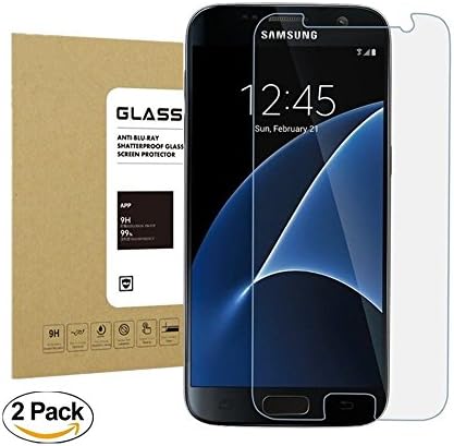 Galaxy S7 Tempered Screen Protector [2pack] Thierfy [Bubble-Free][Anti-Scratch] 9H Hardness[Scratch Resistant] HD Clear Film Screen Protector for Samsung Galaxy S7