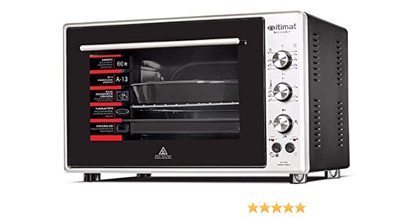 Itimat - Horno de doble cristal (60 L), color negro : Amazon.es: Hogar y  cocina