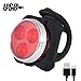 Bike Light Set, USB Rechargeable Bicycle Lights -Super Bright Bike Headlight-Tailligh,Bike Light Front and Back,Waterproof, 4 Modes(2 USB Cables and 4 Strap Included)