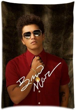Accurate Store American singer Bruno Mars Zippered Pillow case Covers Standard Size 20"x30" (two side)