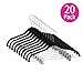 Fayleeko Clothes Hangers Pants Hangers with Clips Ultra Thin Non Slip 20 Pack Velvet Skirt Hangers Space Saving Clothing Hanger