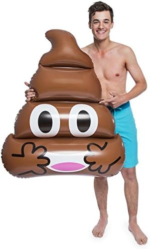 Pool float the floater pool lounger 55.5"x38" poop emoji