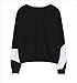 Ancia Girls Teens Cute Sweetshirt Pullover Sweater Long Sleeve(Black)