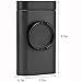 Portable Stash Holder Aluminum Magnetic Lid for Smell Proof | Special Design with Mini Grinder, Malachite Black