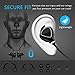 YUWISS Wireless Headphones Bluetooth Running Headphones Workout Headphones Cordless in Ear Earbuds with Mic Stereo Sweatproof Sport Earphones for Running Gym 8 Hours Battery Life (Black)
