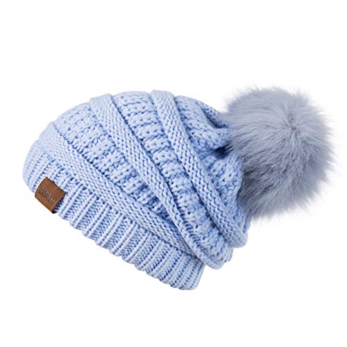 REDESS Women Winter Pom Pom Beanie Hat 