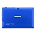 Alldaymall 7'' Tablet Android 4.4 Quad Core HD 1024x600, Dual Camera Bluetooth Wi-Fi, 8GB 3D Game Supported - Blue (Third Generation)